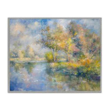 Imagem de Stupell Industries Arte giclée emoldurada Colors By The Water Gray, design by Creative Studio, 28 x 35 cm