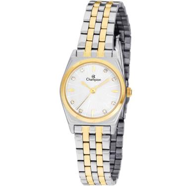 Imagem de Relógio Champion Feminino Analógico Prata Dourado Ch26766s