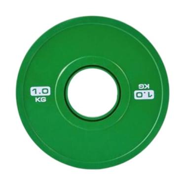 Imagem de MotiveTech Alterar placa de peso Placa de barra Micro carregamento Peso de treino para levantamento de para treinamento de força Academia em casa Fitness, 1 Kg Verde