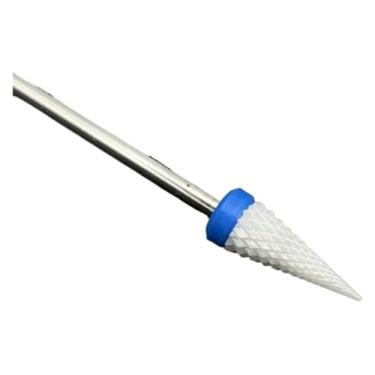 Imagem de 1 peça de brocas de cerâmica para unhas, cortador rotativo, aparelho de limpeza para manicure, acessórios de máquina de trituração de unhas, ferramentas de gel de unhas