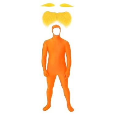 Imagem de UGPLM Body com rosto aberto, decoração, adereços decorativos de carnaval, trajes adultos com rosto aberto, M