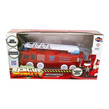 Imagem de Figura Interativa - 2 em 1 - Rescue Robots - Bombeiro - Toyng