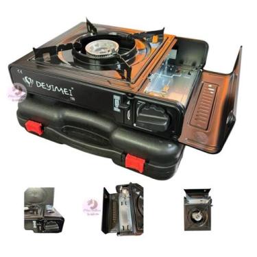 Imagem de Fogão a gás, cozinha de acampamento portátil, gás butano - Lightbek Of