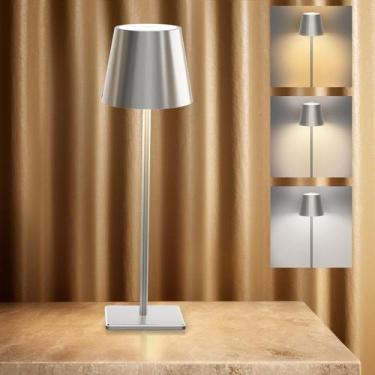 Imagem de Candeeiro de mesa sem fio Nerefou 5200mAh com bateria IP54 à prova d'á