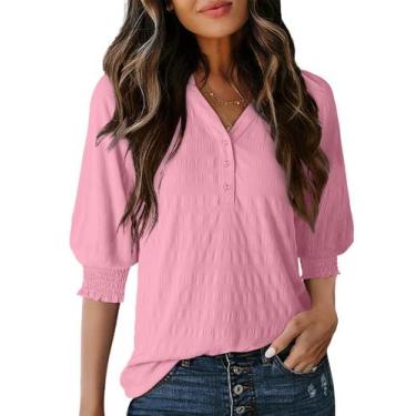 Imagem de Blusas Dokotoo Plus Size para mulheres, casuais, com decote em V, cami