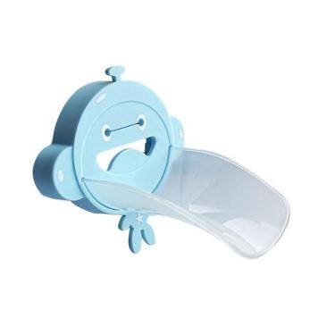 Imagem de Pia infantil de silicone, auxílio para lavar as mãos do bebê, extensor