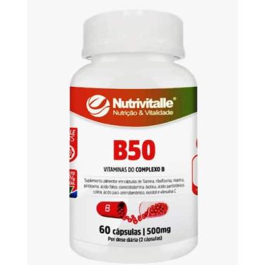 Imagem de B 50 60 cápsulas 500 mg Nutrivitalle