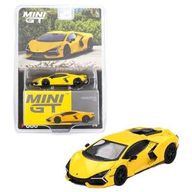 Imagem de Diecast Model Car Compatible with Mini GT 1:64 Lamborghini Revuelto Giallo Yellow Limited Edition MGT00886