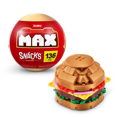 Imagem de Blocos de Montar Max Premium Snacks - Hambúrguer 136 pçs