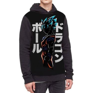 Imagem de Moletom Com Capuz Goku  Dragon Ball Ref:756 - smoke, Preto, GG