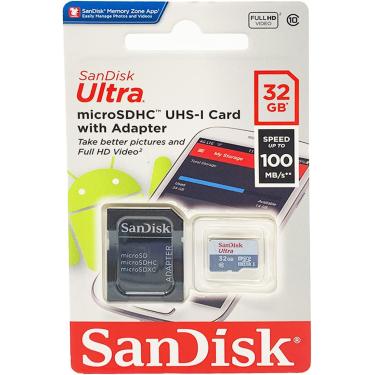 Imagem de Cartão De Memória MicroSD 32GB 100MB/s Ultra Classe 10 Sandisk