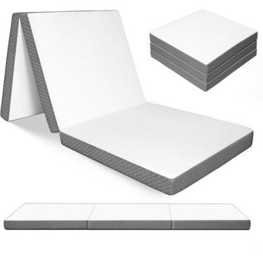 Imagem de Colchão triplo Cuckan 190x64cm 7,5cm portátil dobrável