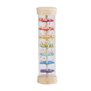 Imagem de Bastão de chuva de madeira Baby Rattle Rainmaker Montessori Toy WODI -
