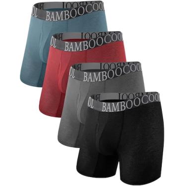 Imagem de Cuecas boxer BAMBOO COOL 360 de malha respirável para homens