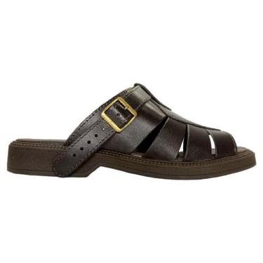 Imagem de Chinelo Casual Sandália Masculino Itapuã Rústico Confortável Couro Con