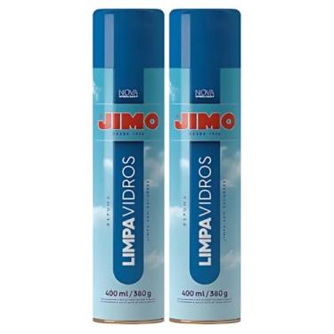Imagem de Jimo Limpa Vidros Acrílicos Cristais Espuma 400ml 2un