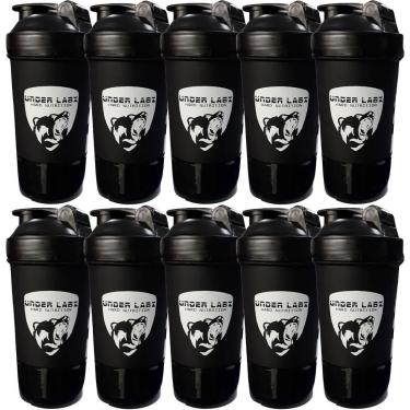 Imagem de Kit 10X Coqueteleira Duas Doses - 500ml Preta - Under Labz-Masculino
