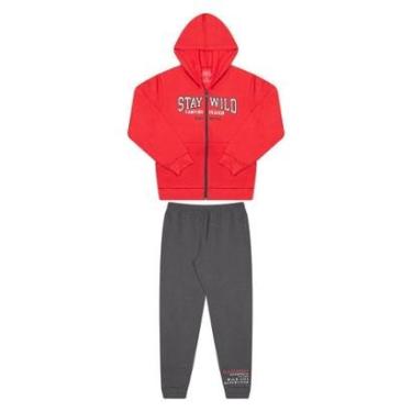 Imagem de Conjunto Bicho Bagunca Moletom Ziper Com Bolso-Masculino