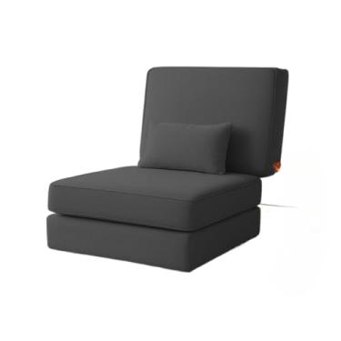 Imagem de Puff Colchonete DobráVel - Sofá, Cama De Solteiro E Pufe Com Almofada Inclusa(Cinza)