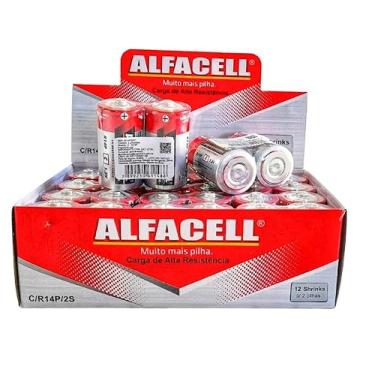 Imagem de Alfa Pilhas C Médias, 1.5V, 24 Unidades por Caixa