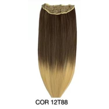 Imagem de Extensão de Cabelo Aplique Tic Tac Orgânico  70cm - Diversas Cores - M