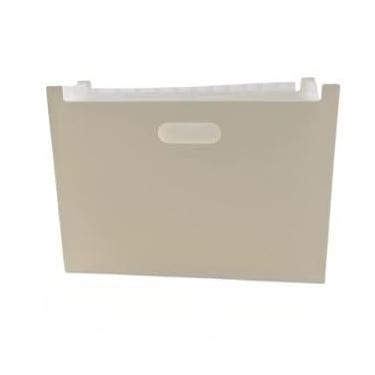 Imagem de Pasta Arquivo Sanfonada Expansível, 12 Divisórias Organizadora De Documentos, Prática E Durável(Off White)