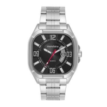 Imagem de Relogio Mondaine Masculino Ref: 83520g0mvne2 Retangular Prateado