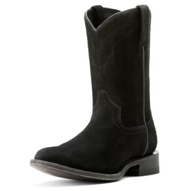 Imagem de Ariat Bota masculina Downtown Western, Camurça preta lavada em pedra, 45