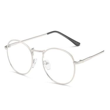 Imagem de Óculos De Armação De Metal De Grau Unissex Varias Cores - Vinkin, Cinz