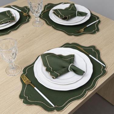 Imagem de Kit 12 Peças Mesa Posta 6 Lugares com Sousplat e Jogo Americano Realez