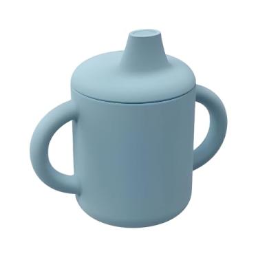 Imagem de HOMELIFE Copo de Silicone NT-2 120ml para Criança/Bebê Azul, Seguro, Durável e Prático, Ideal para Primeiros Passos de Alimentação