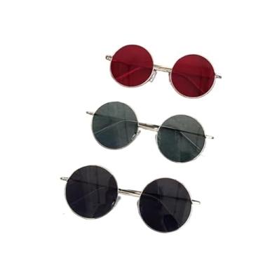 Imagem de Óculos de Sol Redondo com Haste de Metal Tendência Proteção UV400 Feminino e Masculino Round Doha-1602(00)