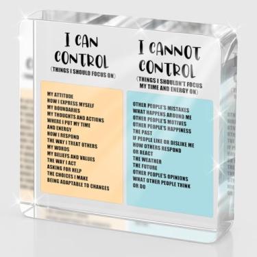 Imagem de Decoração de saúde mental terapeuta decoração de escritório para terapia conselheiro escolar presentes de aniversário presente de agradecimento para terapeuta eu não posso controlar placa de acrílico