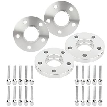 Imagem de SCITOO 4 peças 5 x 100/5 x 112 espaçadores de roda 20 mm furo central 66,6 mm pinos 12 x 1,5 espaçadores de roda 5 terminais aptos para Mercedes-Benz C220 C230 C240 C280 C32 AMG C320 C43 AMG C55 AMG