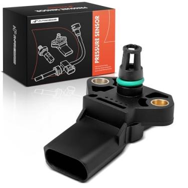 Imagem de A-Premium Sensor Boost Turbocharger [4 pinos] Compatível com Volkswagen Jetta 2002-2010, Passat 2003-2010, Golf 2003-2006, Tiguan, Beetle, CC, Eos, GTI e Audi A4, A3, Q3, TT, A3 A4 Q3 TT Quattro