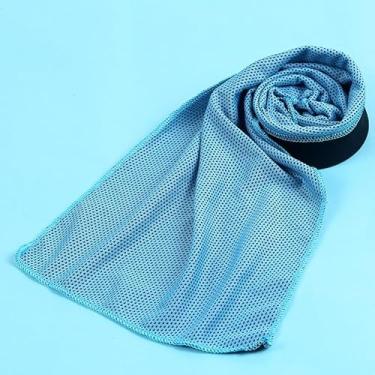 Imagem de 1 peça de toalhas refrescantes, toalhas de ginástica respiráveis para pescoço e rosto, toalha de treino para homens e mulheres, toalha de suor para academia, ioga, acampamento, fitness, corrida