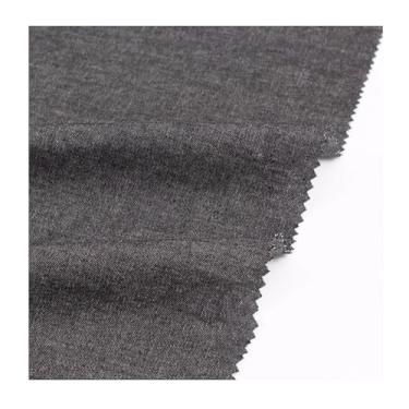 Imagem de Tecido Jeans Puro Algodão Grosso Saia Calças Feitas À Mão Tecido Diy Macio Lavado Camisa Roupas Diy Durável Respirável, Azul(Black,10x1.6M)