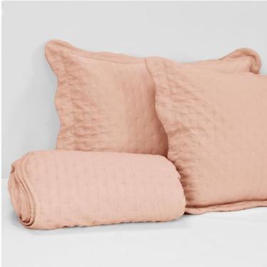 Imagem de Cobre Leito Genebra Casa Di Valle Queen Liso 400 Fios Macio, Sweet ros