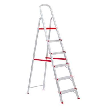 Imagem de Escada Aluminio 06 Degraus Domestica Botafogo