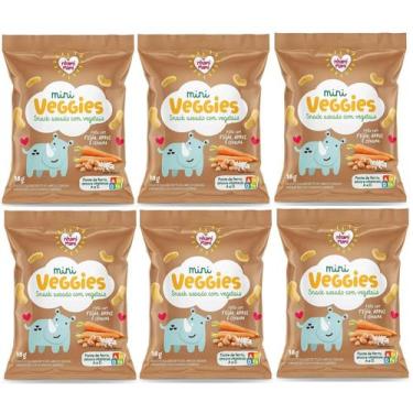 Imagem de Mini Veggies Snack Feijão Arroz E Cenoura 6x18g - Nhamimami - Nhami Ma