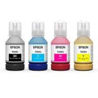 Imagem de Tinta Sublimática Epson Original T49m1 Kit 4 Cores F570 F170