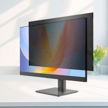 Imagem de Zopsc Tela de Privacidade de Computador de 22 Polegadas, Filtro Anti-reflexo Com Bloqueio de Luz Azul, Acessório Magnético, Grande Angular, Proteção contra Poeira (Duas peças)