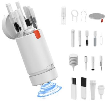 Imagem de Kairova Kit de limpeza de teclado 21 em 1 com mini aspirador de pó, kit de limpeza de laptop, escova de limpeza eletrônica, kit de limpeza de tela de teclado de computador, celular para fone de ouvido