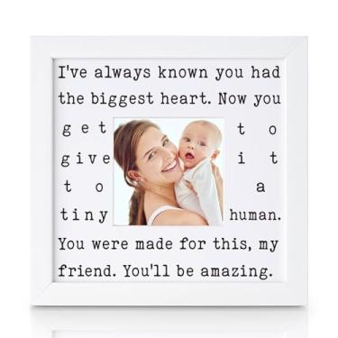 Imagem de THYGIFTREE Porta-retrato de incentivo para primeira mãe, melhor amiga, irmã, lembrança, presente de chá de bebê, presente para você foi feito para esta decoração de berçário