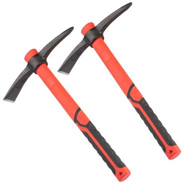 Imagem de GENHAKON 2 PÇS Enxada Mattock Picareta de 38 cm, Machado de Picareta de Jardim Forjado com Cabo de Fibra de Vidro, Enxada para Afrouxar o Solo, Jardinagem, Camping