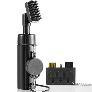 Imagem de Each Cool Kit de escova de limpeza de taco de golfe – Escova de sulco 3 em 1 e garrafa de água antivazamento com clipe retrátil – Kit de limpeza de taco de golfe para equipamentos masculinos e