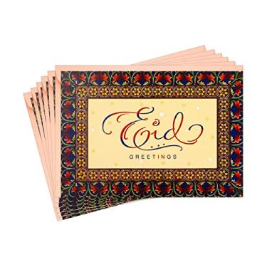 Imagem de Hallmark Pacote de cartas Eid al-Fitr ou Eid Al-Adha, Best Wishes (6 cartões com envelopes)