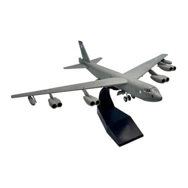 Imagem de YIJU Modelo de avião de caça B52 em escala 1:200, simulação realista com suporte de exibição, brinquedo de liga metálica para bar e escritório.