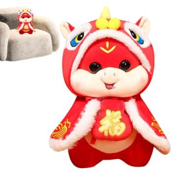 Imagem de Shakven Brinquedo de de pelúcia 2025, boneca de pelúcia do ano 2025 da - Brinquedos de pelúcia mascote de pelúcia de,Boneca de mascote de festival de primavera de brinquedo de pelúcia, brinquedo de