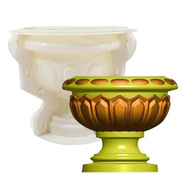 Imagem de Shakven Molde para vaso de flores, molde para vaso de bonsai,Molde para plantador de jardim de cimento - Molde de caixa de armazenamento de joias, ferramenta de fabricação de artesanato para vasos de
